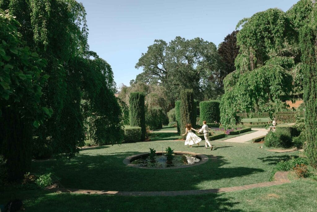 Summer engagement session at Filoli