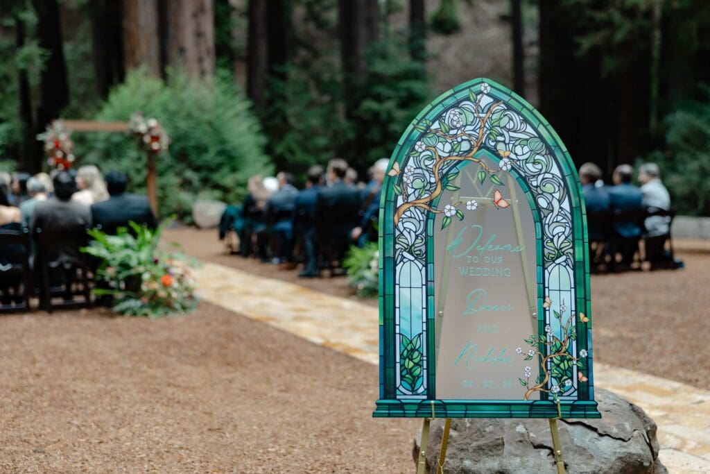 Redwoods wedding at Waterfall Lodge and Retreat in Santa Cruz