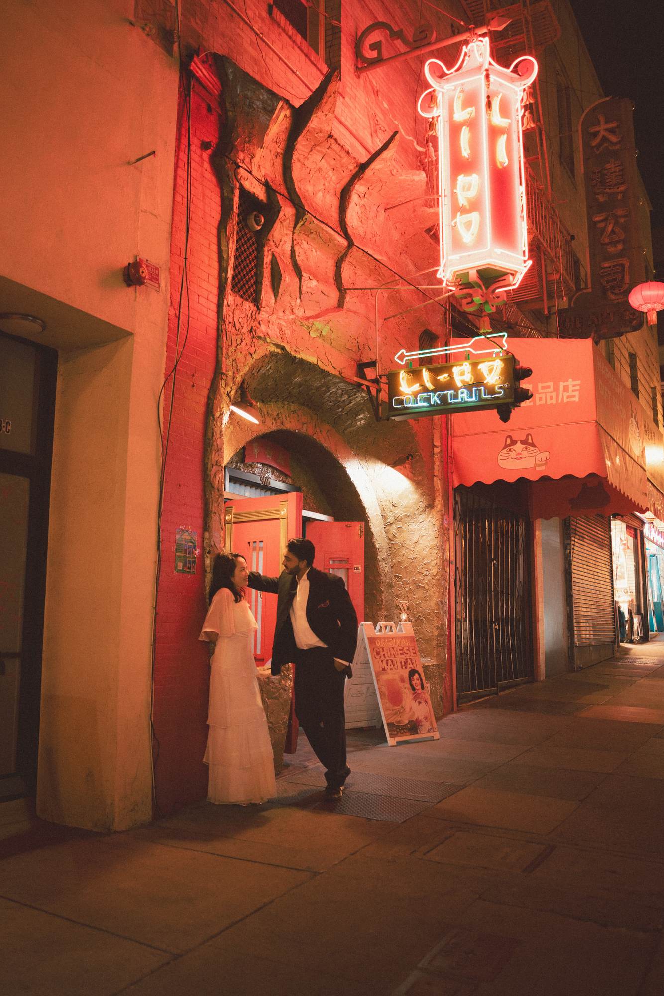 engagement session at San Francisco China Town