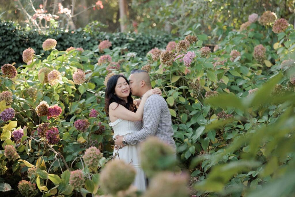 Spring engagement session at Filoli Gardens